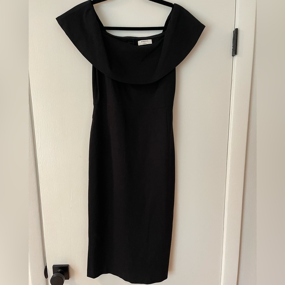 Aritzia Dresses & Skirts - Aritiza, midi off the shoulder black cocktail dress- size 6